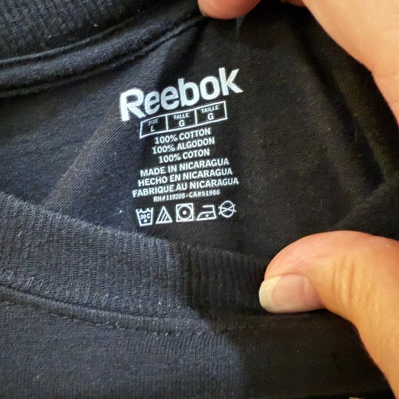 Steelers Fans Bleed Black & Gold Reebok‎ T-Shirt Mens Large Football - Picture 3 of 5